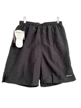 Louis Garneau Black Nylon Chamois Padded Baggy Cycling Shorts - Medium